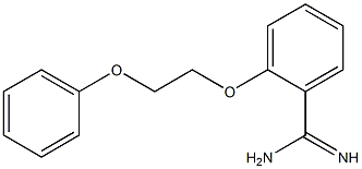 2-(2-phenoxyethoxy)benzene-1-carboximidamide Struktur