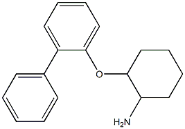 2-(2-phenylphenoxy)cyclohexan-1-amine 化学構造式