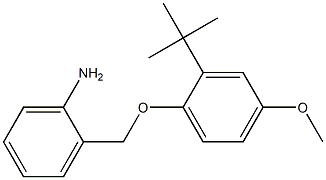 2-(2-tert-butyl-4-methoxyphenoxymethyl)aniline Struktur