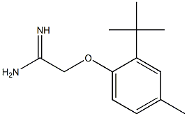 2-(2-tert-butyl-4-methylphenoxy)ethanimidamide Struktur