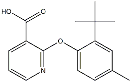 2-(2-tert-butyl-4-methylphenoxy)pyridine-3-carboxylic acid Structure