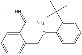 2-(2-tert-butylphenoxymethyl)benzene-1-carboximidamide Structure