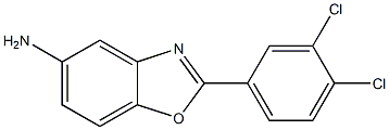 2-(3,4-dichlorophenyl)-1,3-benzoxazol-5-amine,,结构式