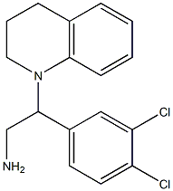 2-(3,4-dichlorophenyl)-2-(1,2,3,4-tetrahydroquinolin-1-yl)ethan-1-amine,,结构式
