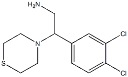 2-(3,4-dichlorophenyl)-2-(thiomorpholin-4-yl)ethan-1-amine Structure