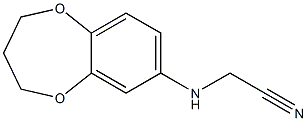 2-(3,4-dihydro-2H-1,5-benzodioxepin-7-ylamino)acetonitrile Struktur