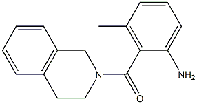 2-(3,4-dihydroisoquinolin-2(1H)-ylcarbonyl)-3-methylaniline 结构式