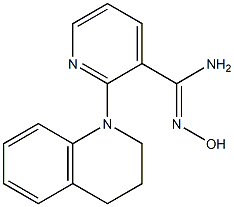 2-(3,4-dihydroquinolin-1(2H)-yl)-N'-hydroxypyridine-3-carboximidamide Struktur