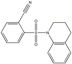 2-(3,4-dihydroquinolin-1(2H)-ylsulfonyl)benzonitrile,,结构式