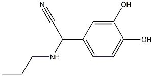 2-(3,4-dihydroxyphenyl)-2-(propylamino)acetonitrile