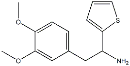 2-(3,4-dimethoxyphenyl)-1-(thiophen-2-yl)ethan-1-amine,,结构式
