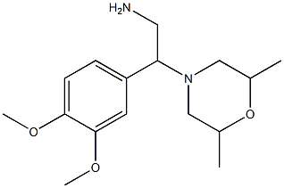 2-(3,4-dimethoxyphenyl)-2-(2,6-dimethylmorpholin-4-yl)ethanamine Structure