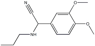 2-(3,4-dimethoxyphenyl)-2-(propylamino)acetonitrile|