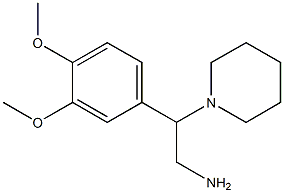 2-(3,4-dimethoxyphenyl)-2-piperidin-1-ylethanamine Structure