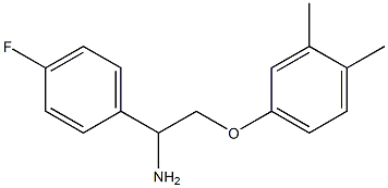 2-(3,4-dimethylphenoxy)-1-(4-fluorophenyl)ethanamine 结构式