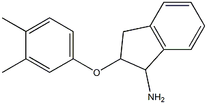 2-(3,4-dimethylphenoxy)-2,3-dihydro-1H-inden-1-ylamine Structure