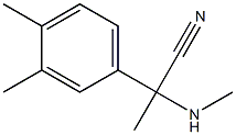 2-(3,4-dimethylphenyl)-2-(methylamino)propanenitrile,,结构式