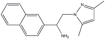 2-(3,5-dimethyl-1H-pyrazol-1-yl)-1-(2-naphthyl)ethanamine,,结构式