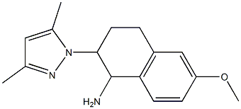 2-(3,5-dimethyl-1H-pyrazol-1-yl)-6-methoxy-1,2,3,4-tetrahydronaphthalen-1-amine,,结构式