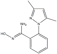 2-(3,5-dimethyl-1H-pyrazol-1-yl)-N'-hydroxybenzene-1-carboximidamide Structure