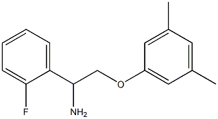 2-(3,5-dimethylphenoxy)-1-(2-fluorophenyl)ethanamine,,结构式