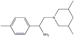 2-(3,5-dimethylpiperidin-1-yl)-1-(4-methylphenyl)ethanamine,,结构式