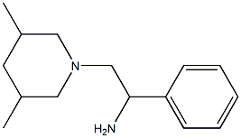 2-(3,5-dimethylpiperidin-1-yl)-1-phenylethanamine Structure