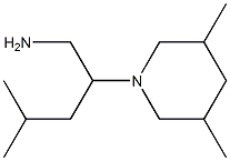2-(3,5-dimethylpiperidin-1-yl)-4-methylpentan-1-amine,,结构式
