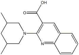  2-(3,5-dimethylpiperidin-1-yl)quinoline-3-carboxylic acid