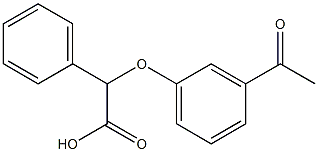 2-(3-acetylphenoxy)-2-phenylacetic acid Struktur