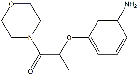 2-(3-aminophenoxy)-1-(morpholin-4-yl)propan-1-one Structure