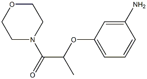 2-(3-aminophenoxy)-1-(morpholin-4-yl)propan-1-one 化学構造式