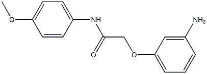 2-(3-aminophenoxy)-N-(4-methoxyphenyl)acetamide Structure