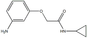 2-(3-aminophenoxy)-N-cyclopropylacetamide Structure