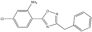 2-(3-benzyl-1,2,4-oxadiazol-5-yl)-5-chloroaniline Struktur