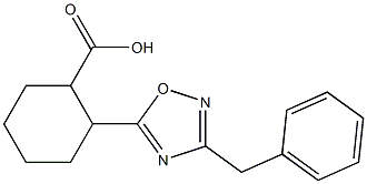 2-(3-benzyl-1,2,4-oxadiazol-5-yl)cyclohexane-1-carboxylic acid