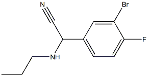 2-(3-bromo-4-fluorophenyl)-2-(propylamino)acetonitrile