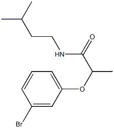 2-(3-bromophenoxy)-N-(3-methylbutyl)propanamide