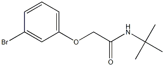 2-(3-bromophenoxy)-N-(tert-butyl)acetamide 结构式