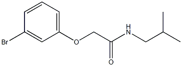 2-(3-bromophenoxy)-N-isobutylacetamide Structure