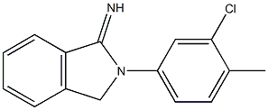 2-(3-chloro-4-methylphenyl)-2,3-dihydro-1H-isoindol-1-imine,,结构式