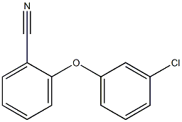 2-(3-chlorophenoxy)benzonitrile 结构式