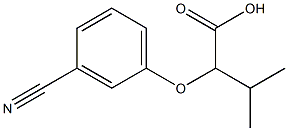2-(3-cyanophenoxy)-3-methylbutanoic acid,,结构式
