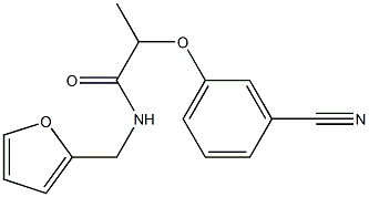 2-(3-cyanophenoxy)-N-(furan-2-ylmethyl)propanamide|