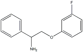 2-(3-fluorophenoxy)-1-phenylethanamine Struktur