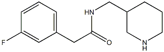 2-(3-fluorophenyl)-N-(piperidin-3-ylmethyl)acetamide