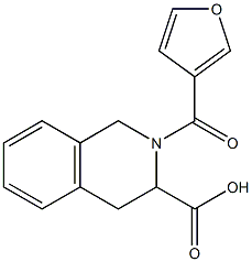 2-(3-furoyl)-1,2,3,4-tetrahydroisoquinoline-3-carboxylic acid|