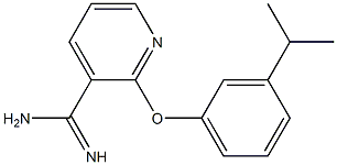 2-(3-isopropylphenoxy)pyridine-3-carboximidamide|