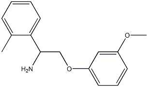 2-(3-methoxyphenoxy)-1-(2-methylphenyl)ethanamine,,结构式