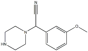 2-(3-methoxyphenyl)-2-(piperazin-1-yl)acetonitrile